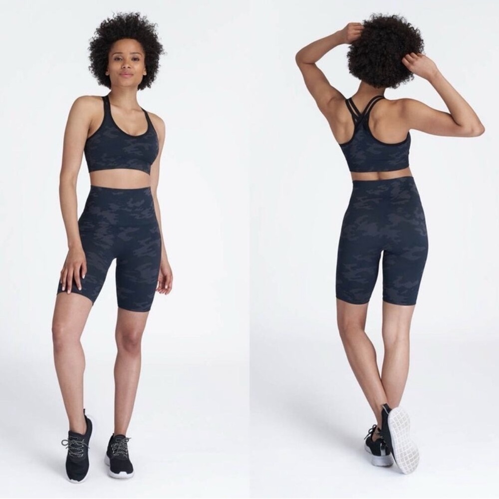 Spanx Look at Me Now Bike Short in Black Camo